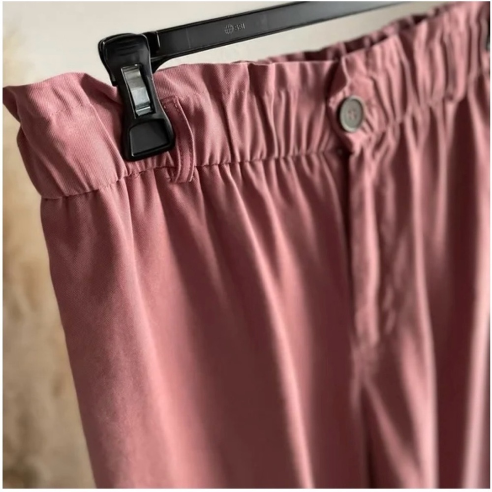 Zara Blush Pink Paper bag Pants - Picture 5 of 9